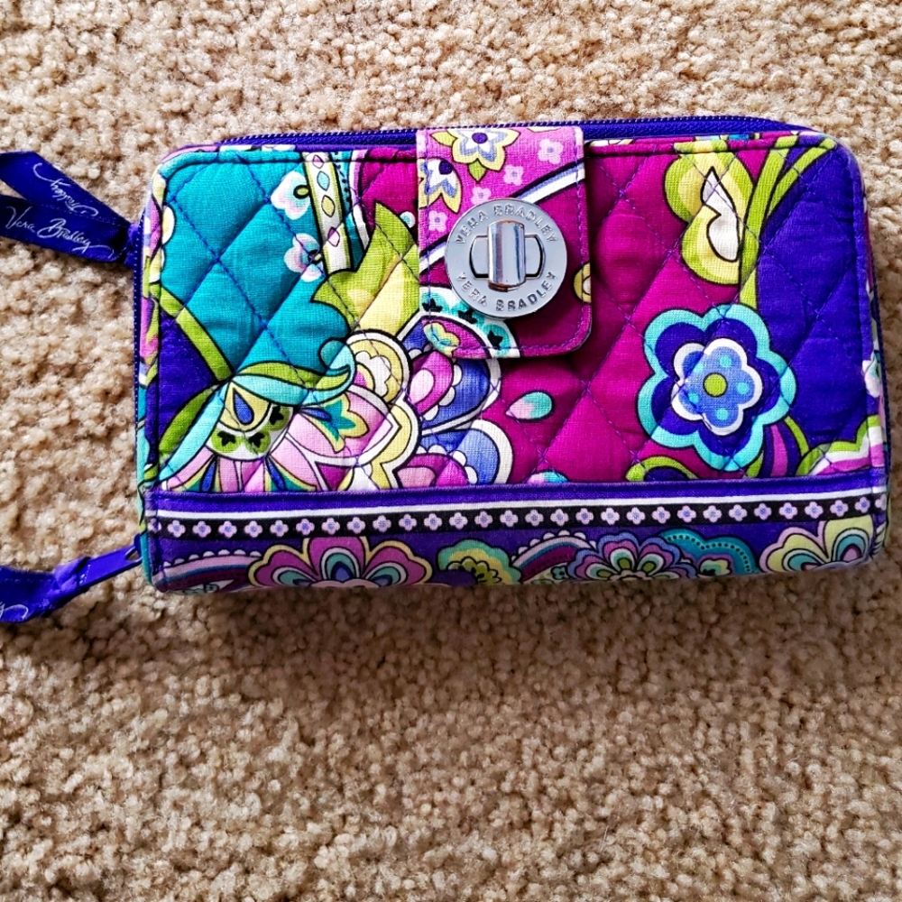 Vera Bradley turnlock wallet - floral and so cute!